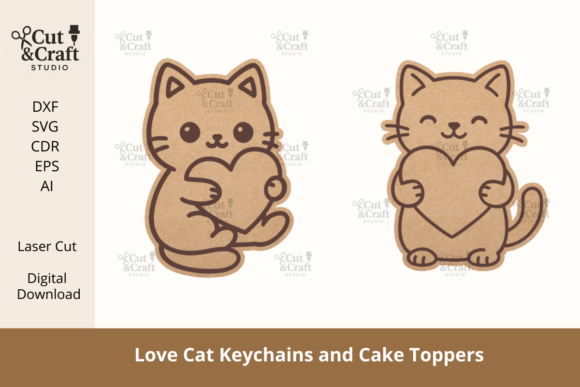 Love Cat Keychains And Cake 140753462 Creativo Digital
